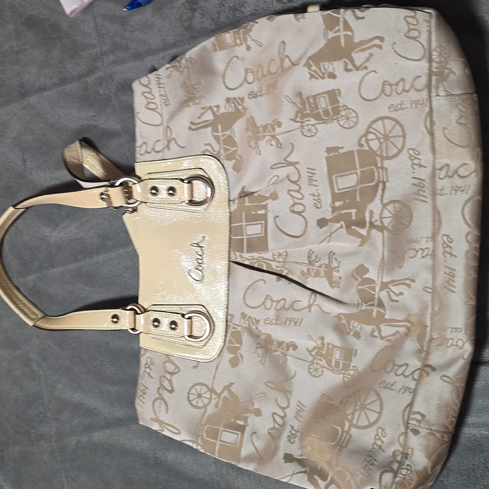 Coach tan purse